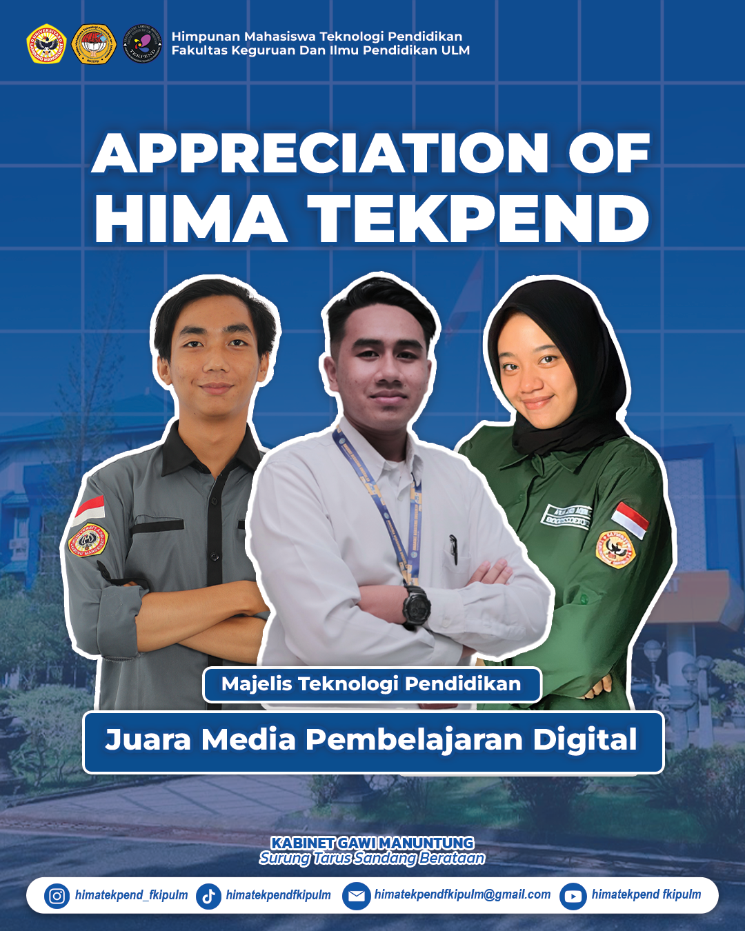 Ucapan Juara 3 Kreasi Media Pembelajaran Digital Competition of Innovation and Creation 2024 Universitas Negeri Medan